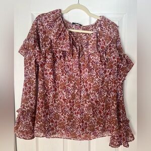 Flowy J.Crew floral blouse